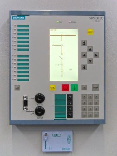 This protective relay is an example of an Intelligent ElectronicDevice (IED). Image used courtesy of Wikipedia.