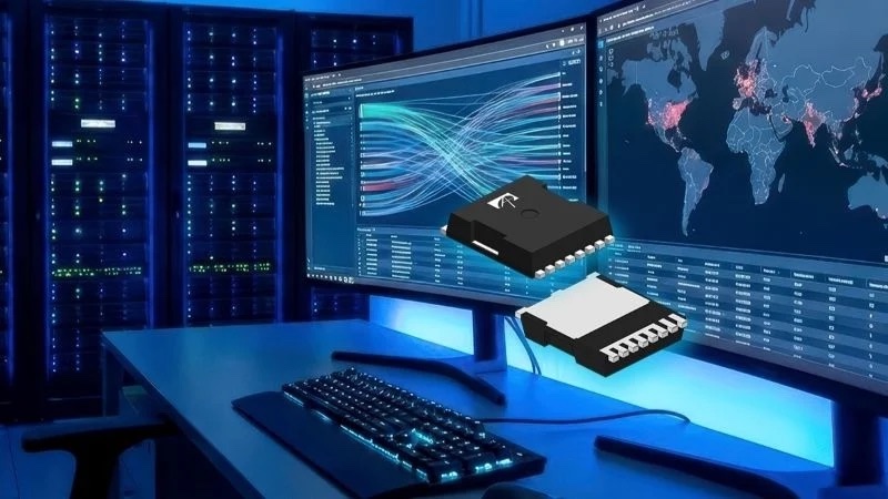 The αMOS E2 high‑voltage super junction MOSFET platform. Image used
courtesy of Alpha and Omega Semiconductor.