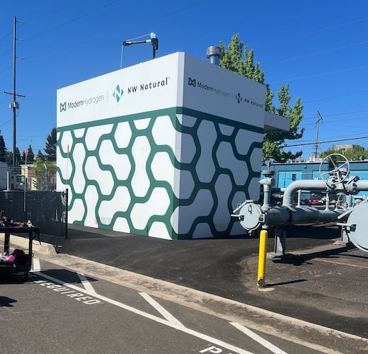 Modern Hydrogen unit at Northwest Natural facility