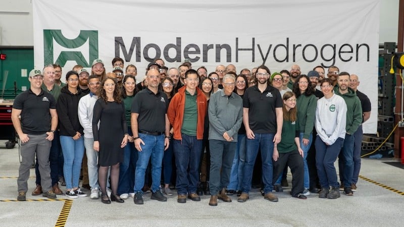 The Modern Hydrogen team with Bill Gates
